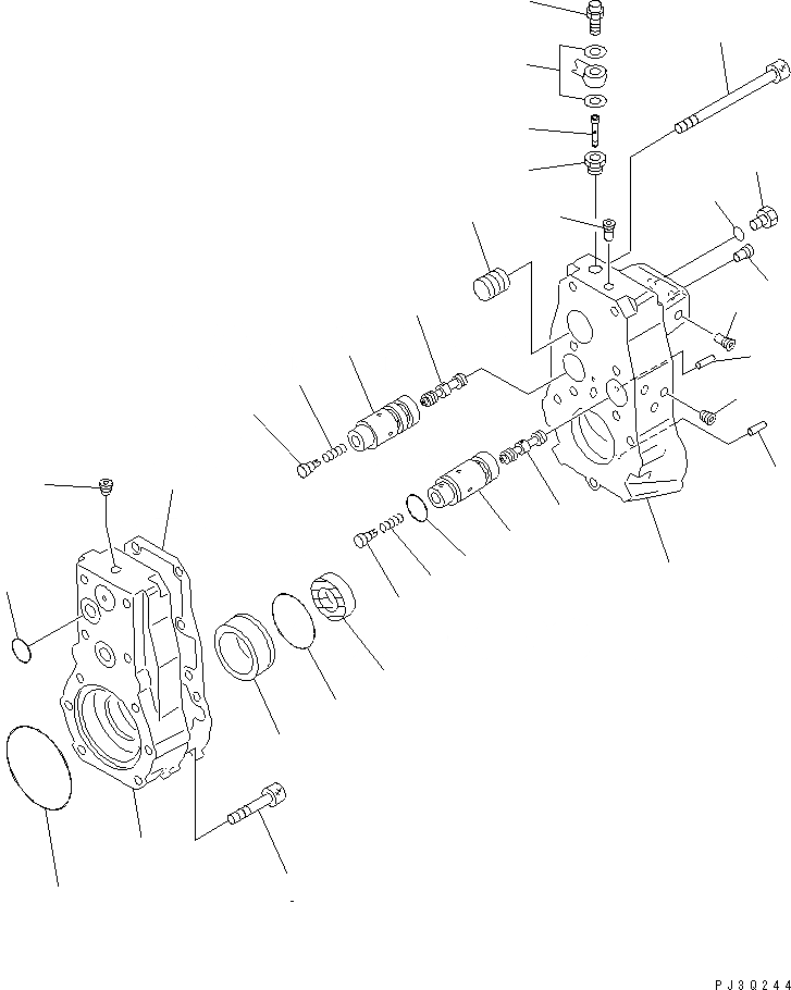 Схема запчастей Komatsu SA6D140-1PP - ТОПЛ. НАСОС (РЕГУЛЯТОР) (/) (ВНУТР. ЧАСТИ) ДВИГАТЕЛЬ