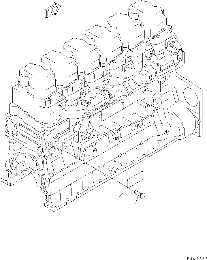 Схема запчастей Komatsu SA6D140E-3C-7 - ТАБЛИЧКИ (АНГЛ.)(№-) ДВИГАТЕЛЬ