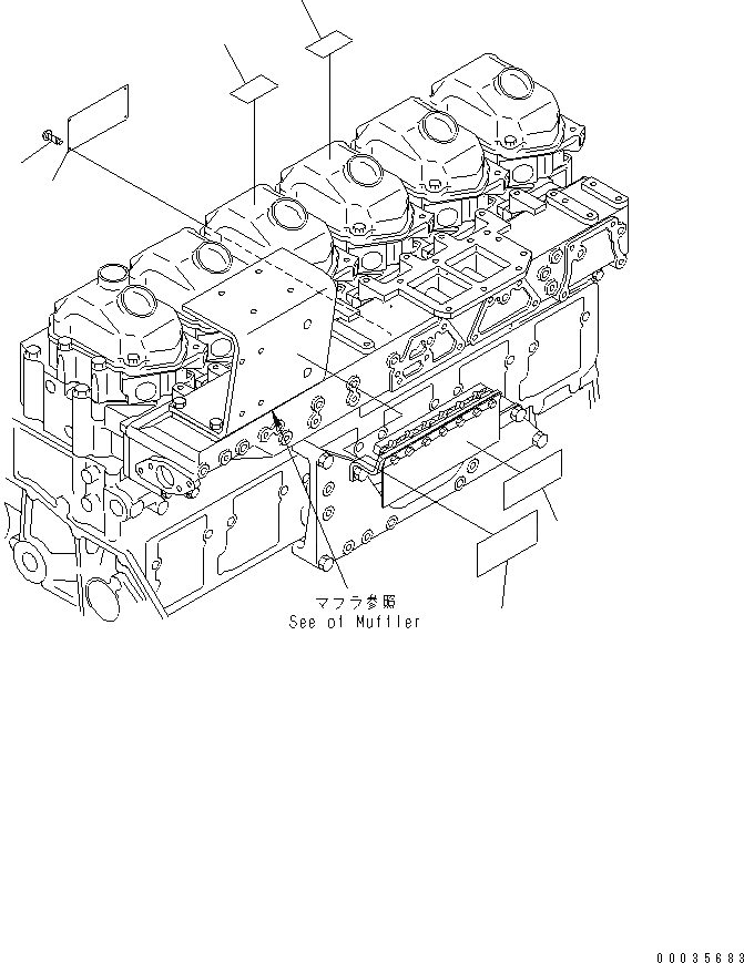 Схема запчастей Komatsu SA6D140E-3E-7 - ТАБЛИЧКИ ПЛАСТИНА (ENGILIS) (REGULATION OF ЕС-2)(№78-) ДВИГАТЕЛЬ