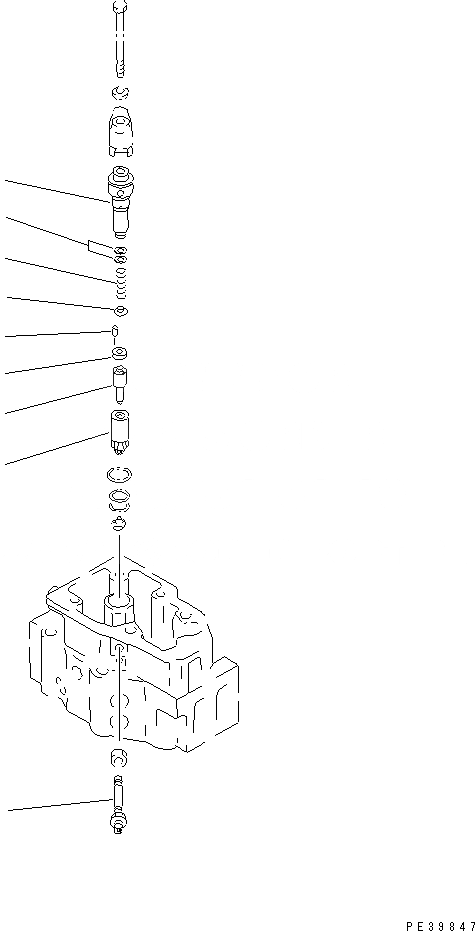 Схема запчастей Komatsu SA6D140E-2D-7 - ДЕРЖАТЕЛЬ ФОРСУНКИ (ВНУТР. ЧАСТИ)(№78-) ДВИГАТЕЛЬ