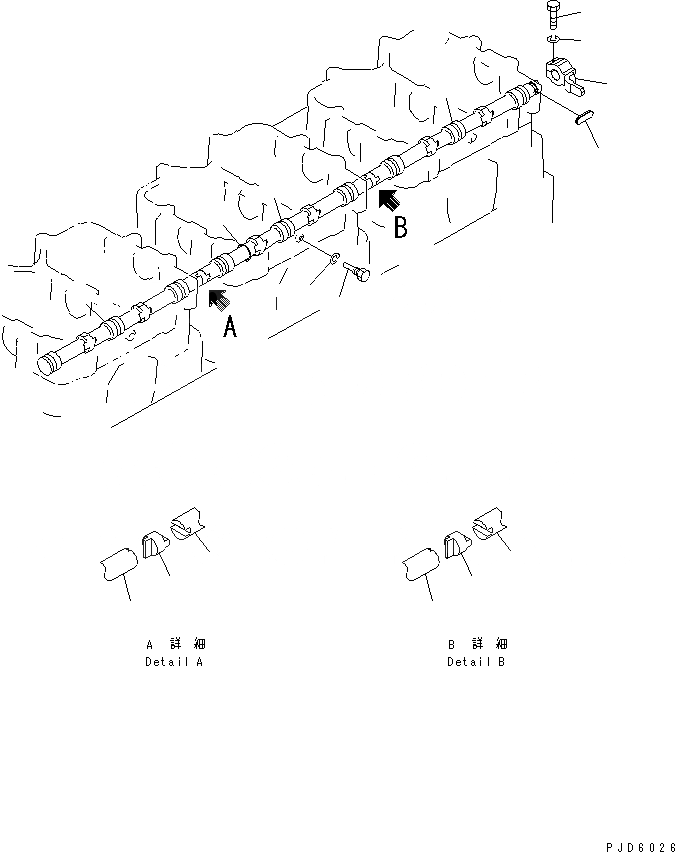 Схема запчастей Komatsu SA6D155-4A-35 - COMPRESSION RELEASE(№8-879) ГОЛОВКА ЦИЛИНДРОВ