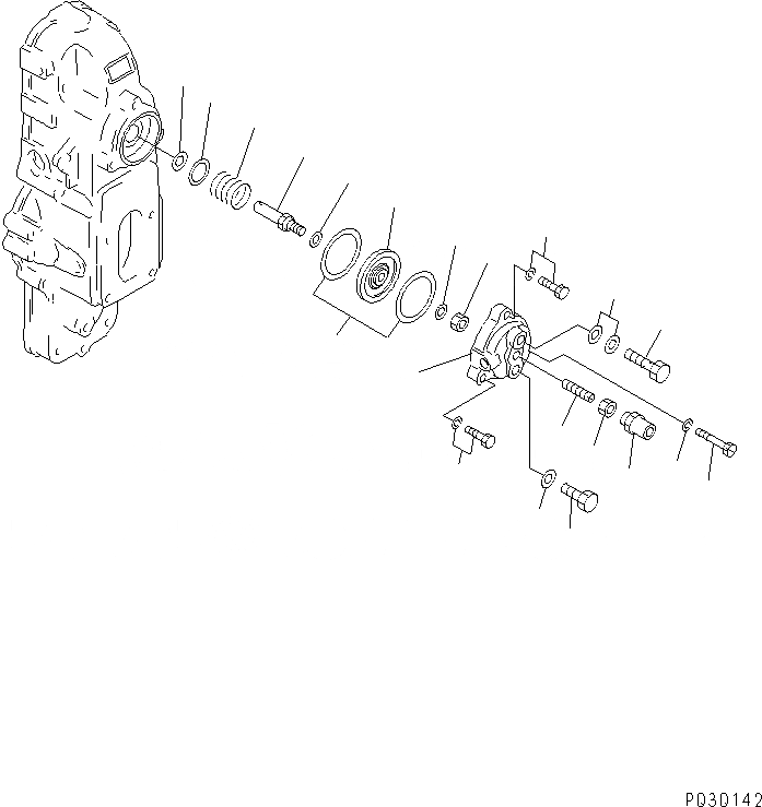 Схема запчастей Komatsu SA6D155-4A-35 - ТОПЛ. НАСОС (/) ТОПЛИВН. СИСТЕМА