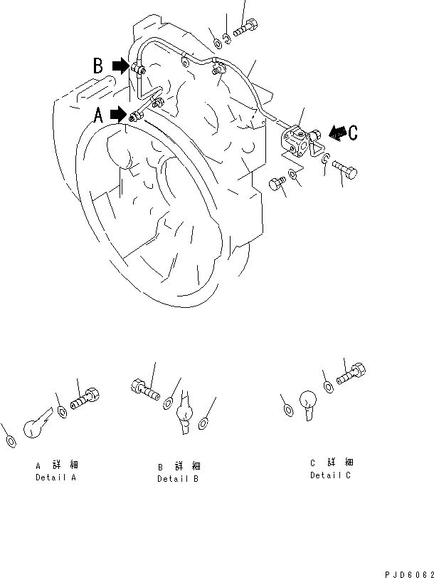 Схема запчастей Komatsu SA6D155-4A-35 - МЕХ-М ОТБОРА МОЩН-ТИ СИСТЕМА СМАЗКИ МАСЛОПРОВОДЯЩАЯ ЛИНИЯ СИСТЕМА СМАЗКИ МАСЛ. СИСТЕМА