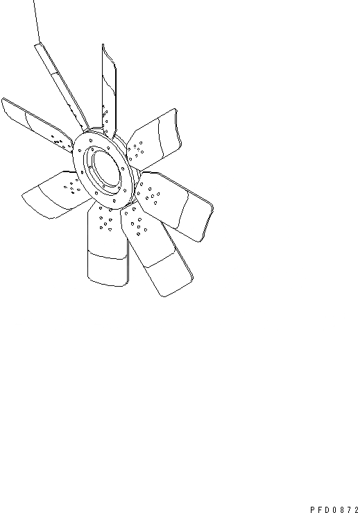 Схема запчастей Komatsu SA6D170E-2A-D - ВЕНТИЛЯТОР ОХЛАЖДЕНИЯ (РЕВЕРСИВН.)(№9-7) ДВИГАТЕЛЬ