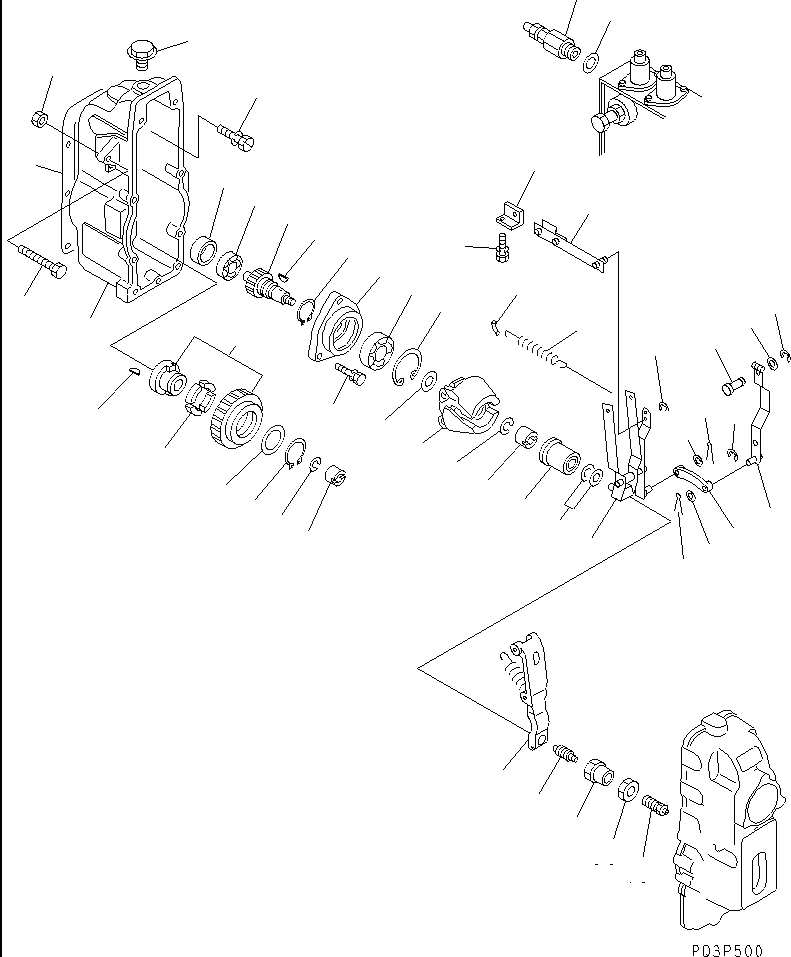 Схема запчастей Komatsu SA6D170-B-1J - ТОПЛ. НАСОС (РЕГУЛЯТОР) (/)(№-) ТОПЛИВН. СИСТЕМА