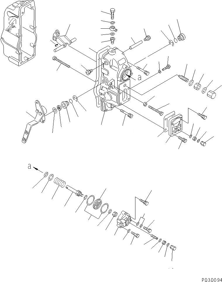 Схема запчастей Komatsu SA6D170-B-1F-SP - ТОПЛ. НАСОС (РЕГУЛЯТОР) (/) (ВНУТР. ЧАСТИ)(№7-) ТОПЛИВН. СИСТЕМА