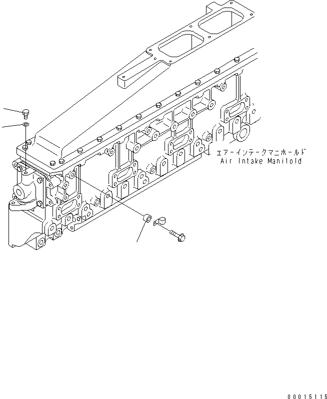 Схема запчастей Komatsu SA6D170E-3A-7 - ВОДН. ЛИНИЯ ЗАГЛУШКА (БЕЗ АНТИКОРРОЗ. ЭЛЕМЕНТА)(№9-) ДВИГАТЕЛЬ