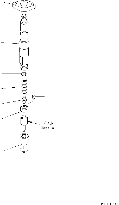 Схема запчастей Komatsu SA6D170E-2C-7 - ДЕРЖАТЕЛЬ (ВНУТР. ЧАСТИ)(№789-) ДВИГАТЕЛЬ