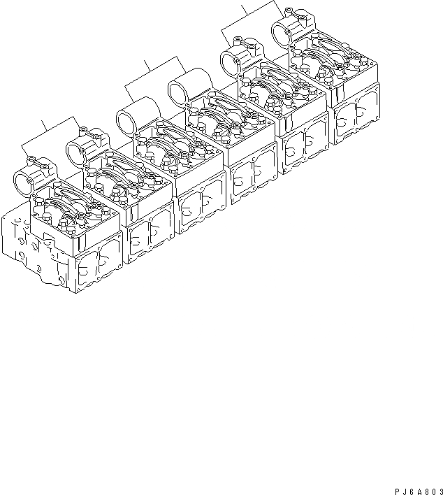 Схема запчастей Komatsu SA6D170-A-1T-7 - КРЕПЛЕНИЕ КОРОМЫСЛА (ДЛЯ NO. И ЦИЛИНДР¤ БЕЗ КОЖУХ BOSS)(№9-) ДВИГАТЕЛЬ