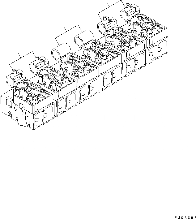 Схема запчастей Komatsu SA6D170-A-1P-7U - КРЕПЛЕНИЕ КОРОМЫСЛА (ДЛЯ NO. И ЦИЛИНДР¤ БЕЗ КОЖУХ BOSS)(№9-) ДВИГАТЕЛЬ