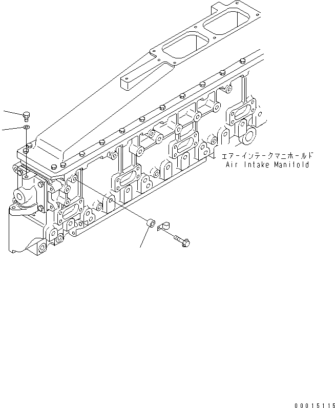 Схема запчастей Komatsu SA6D170E-3A-7 - ВОДН. ЛИНИЯ ЗАГЛУШКА (БЕЗ АНТИКОРРОЗ. ЭЛЕМЕНТА)(№9-) ДВИГАТЕЛЬ