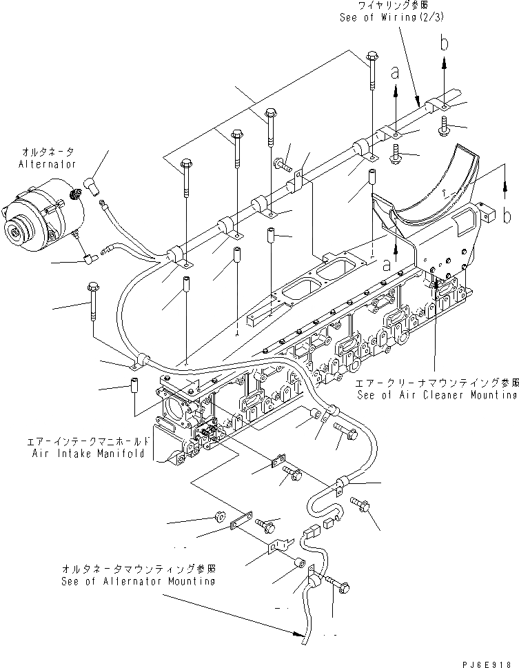 Схема запчастей Komatsu SA6D170E-3A-7 - ЭЛЕКТРОПРОВОДКА (/) (ДЛЯ ГЕНЕРАТОР 7A) (ROT PREВЕНТИЛЯТОР WIRE Э/ПРОВОДКА)(№8-) ДВИГАТЕЛЬ