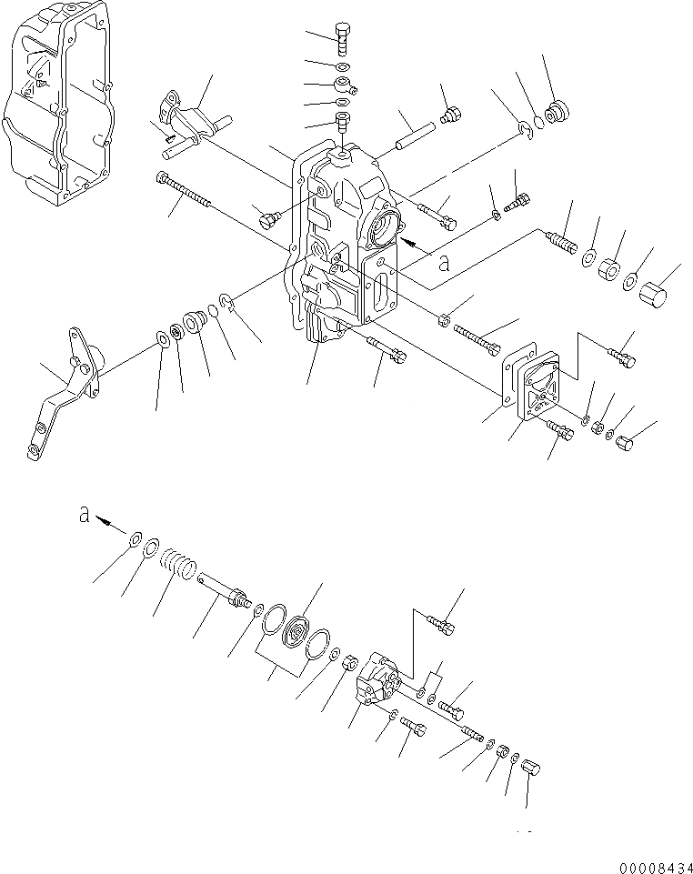 Схема запчастей Komatsu SA6D170-B-1F-7S - ТОПЛ. НАСОС (РЕГУЛЯТОР) (/) (ВНУТР. ЧАСТИ) (ДЛЯ LEIGHTON)(№7-) ДВИГАТЕЛЬ