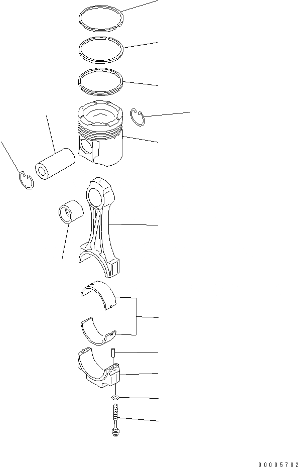 Схема запчастей Komatsu SA6D170-A-1Q-7 - ПОРШЕНЬ (ПОРШЕНЬ FCD)(№7-) ДВИГАТЕЛЬ