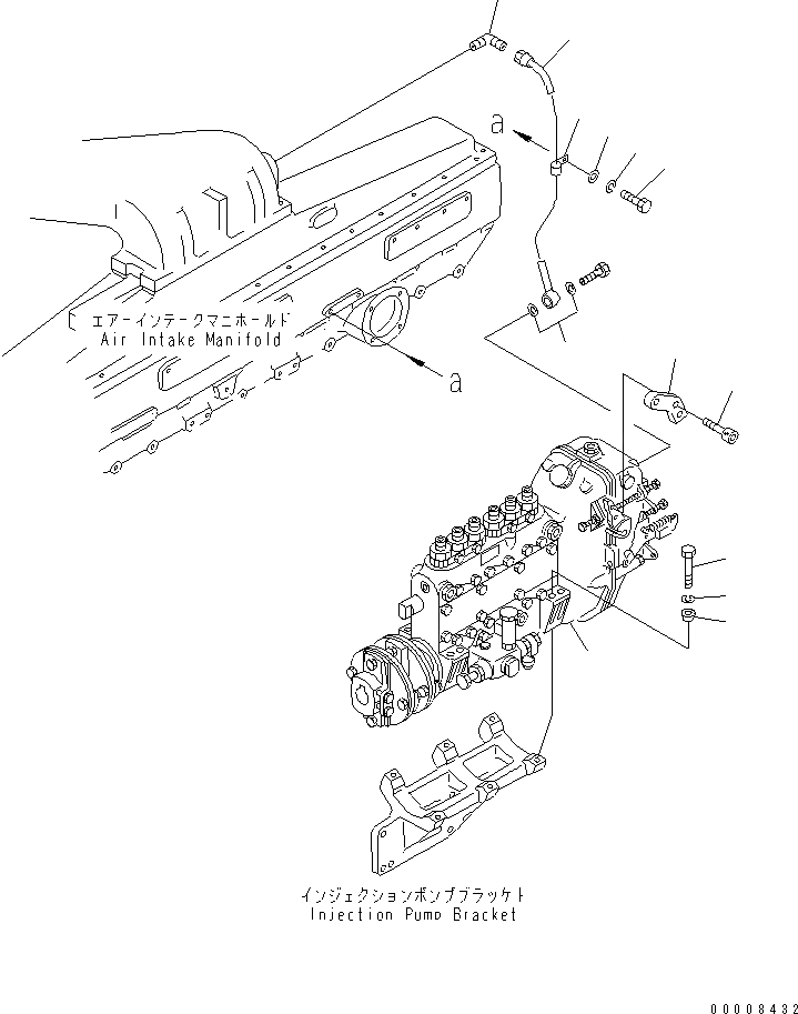 Схема запчастей Komatsu SA6D170-A-1Q-7 - ТОПЛ. НАСОС(№-) ДВИГАТЕЛЬ