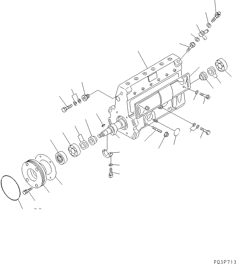 Схема запчастей Komatsu SA6D95L-1C - ТОПЛ. НАСОС (НАСОС) (/)(№98-7) ТОПЛИВН. СИСТЕМА