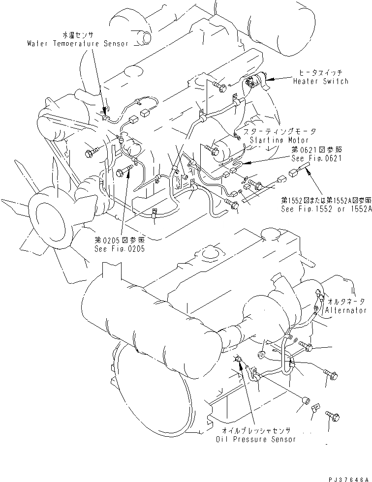 Схема запчастей Komatsu SA6D95L-1C-C - ЭЛЕКТР. ЭЛЕКТРОПРОВОДКА(№887-) ЭЛЕКТРИКА