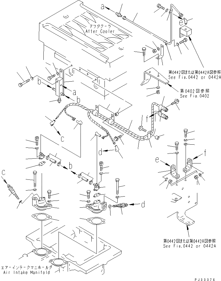 Схема запчастей Komatsu SA8V170-1C - СИСТЕМА ПОДОГРЕВА ВПУСКН. КОЛЛЕКТОРА (/)(№-) ТОПЛИВН. СИСТЕМА