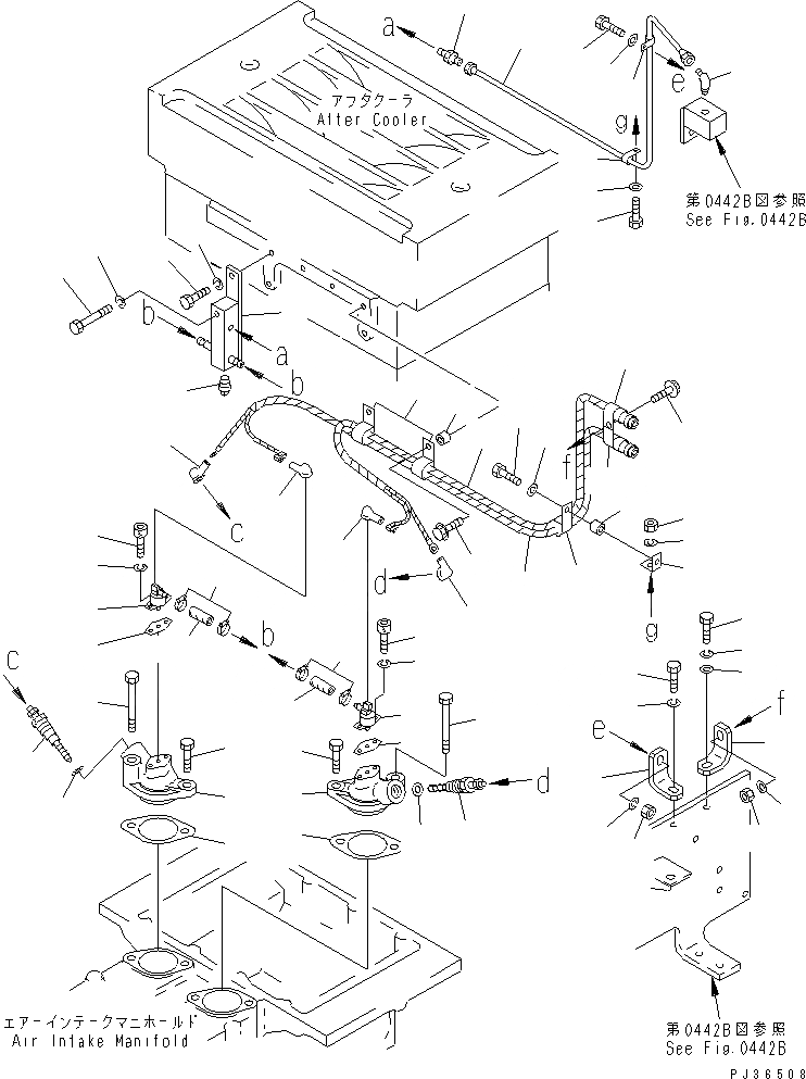 Схема запчастей Komatsu SA8V170-1C - СИСТЕМА ПОДОГРЕВА ВПУСКН. КОЛЛЕКТОРА (/)(№-) ТОПЛИВН. СИСТЕМА