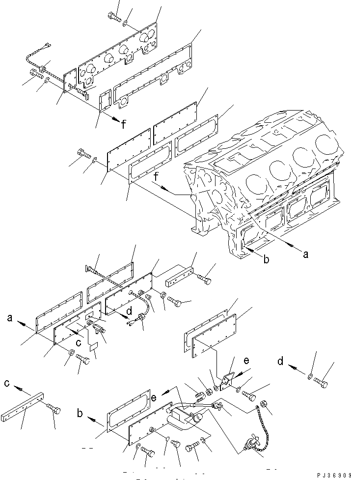 Схема запчастей Komatsu SA8V170-1B - БЛОК ЦИЛИНДРОВ КРЫШКА(-ЯC МОРОЗОУСТОЙЧИВ. СПЕЦ-Я СПЕЦ-Я.)(№-) БЛОК ЦИЛИНДРОВ