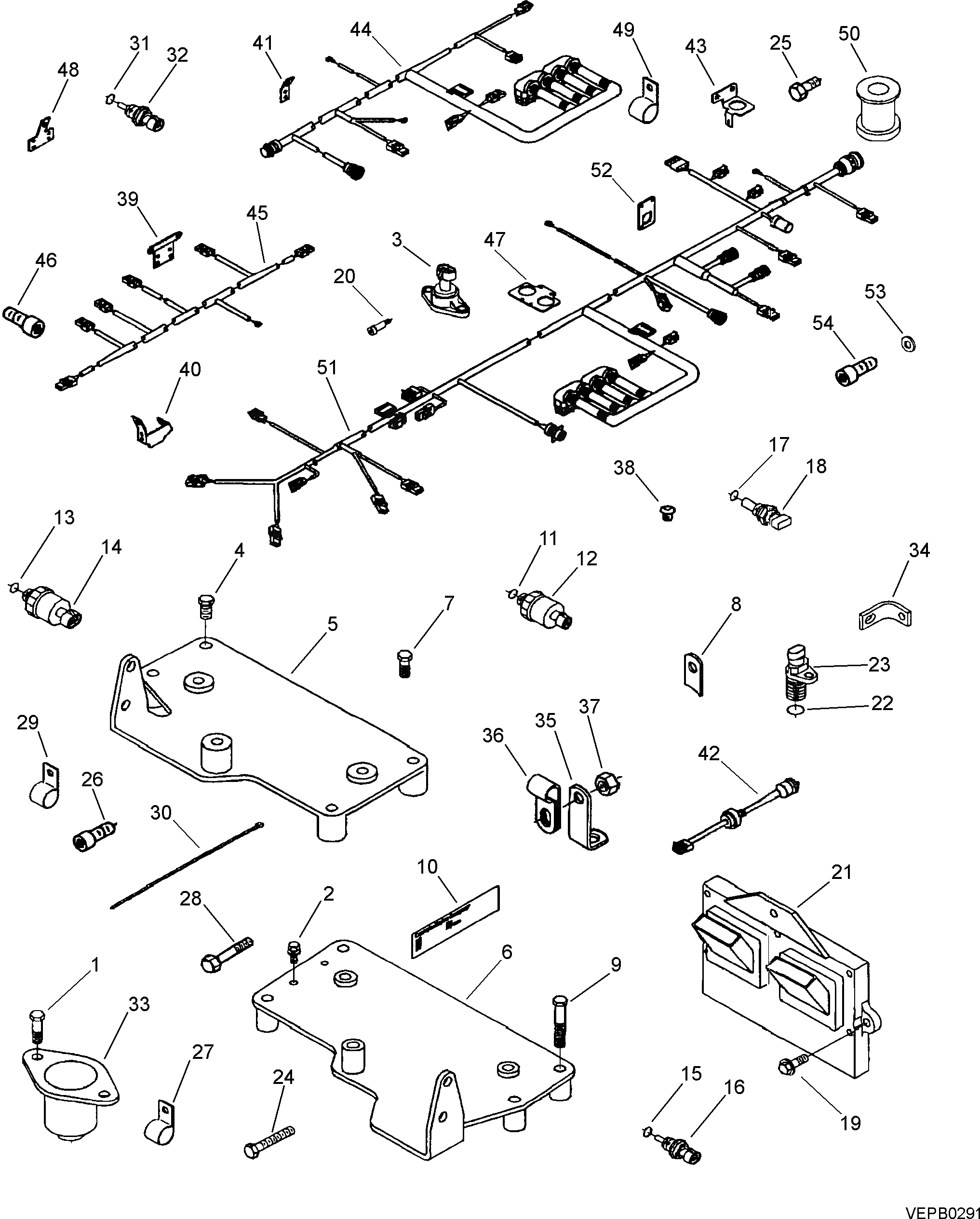 Схема запчастей Komatsu SAA12V140Z-E2-90 - УПРАВЛ-Е ДВИГАТЕЛЕМ MODULE ДВИГАТЕЛЬ