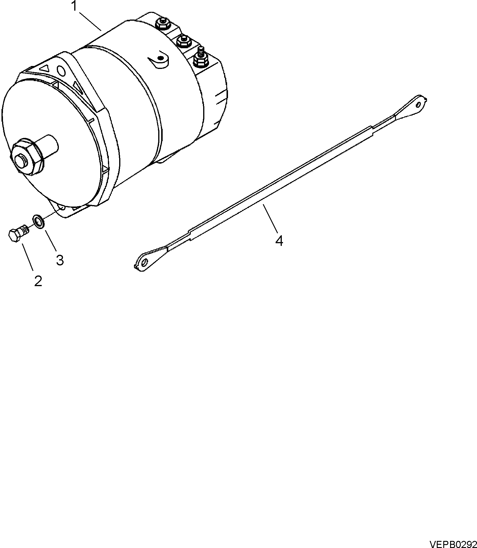 Схема запчастей Komatsu SAA12V140Z-E2-80 - ГЕНЕРАТОР - GROUND WIRE ДВИГАТЕЛЬ