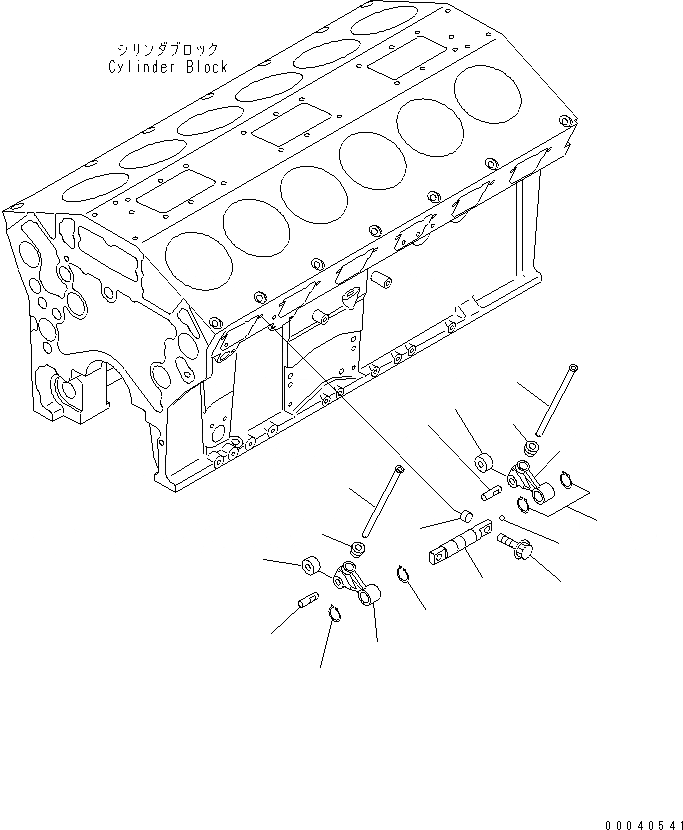 Схема запчастей Komatsu SAA12V140E-3A - ТОЛКАТЕЛЬ КЛАПАНА ДВИГАТЕЛЬ