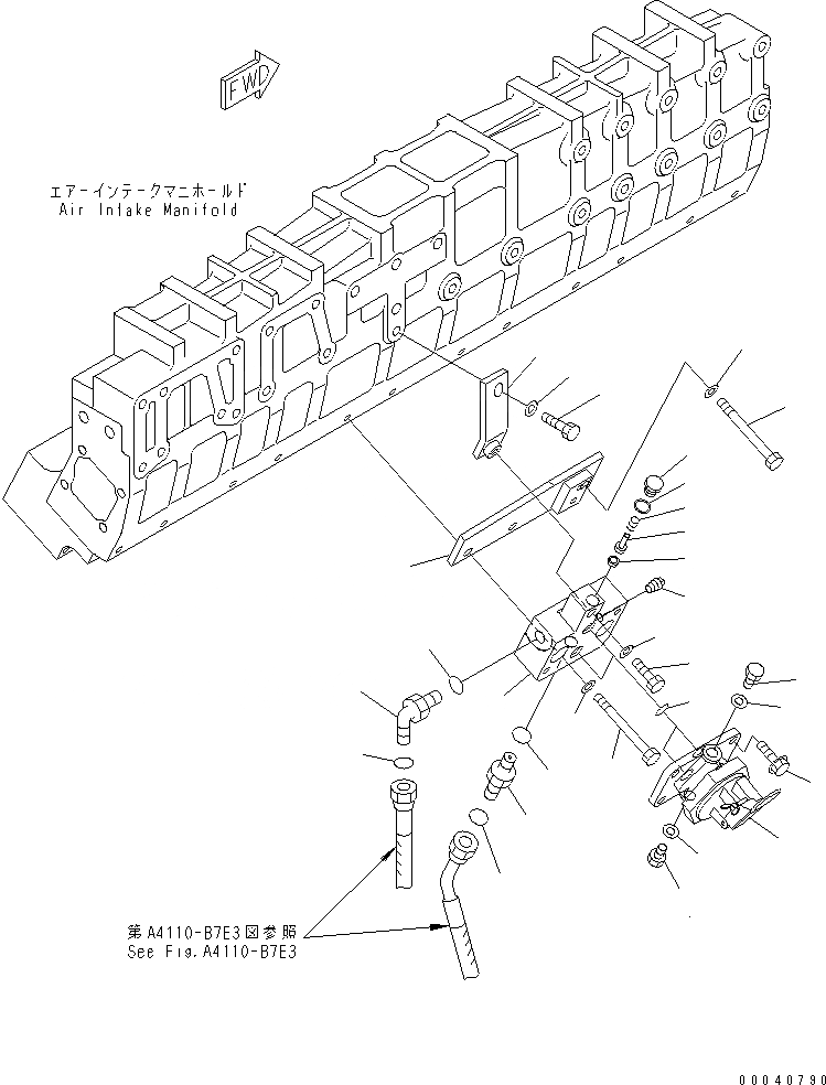 Схема запчастей Komatsu SAA12V140E-3A - ТОПЛИВН. PОБОД КОЛЕСАING НАСОС (ПРАВ. ГРУПП.) ДВИГАТЕЛЬ