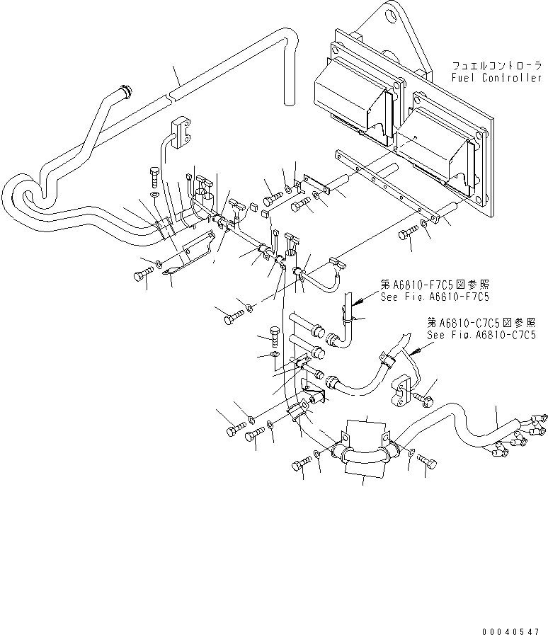 Схема запчастей Komatsu SAA12V140E-3A - ЭЛЕКТР. ЭЛЕКТРОПРОВОДКА (/)(№-) ДВИГАТЕЛЬ