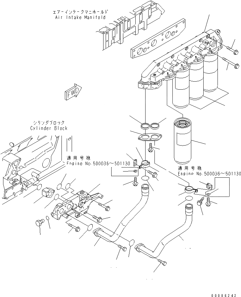 Схема запчастей Komatsu SAA12V140E-3C-02 - МАСЛ. ФИЛЬТР(№-) ДВИГАТЕЛЬ