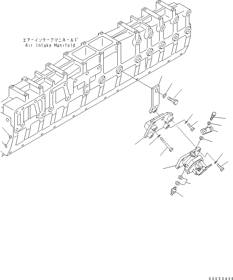 Схема запчастей Komatsu SAA12V140E-3C-02 - ТОПЛИВН. PОБОД КОЛЕСАING НАСОС (ЛЕВ. ГРУПП.)(№-) ДВИГАТЕЛЬ