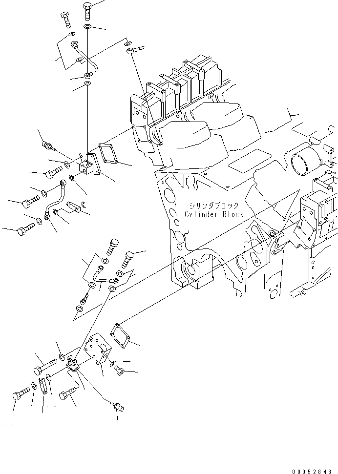 Схема запчастей Komatsu SAA12V140E-3C-02 - ВОЗВРАТ ТОПЛИВА(№-) ДВИГАТЕЛЬ