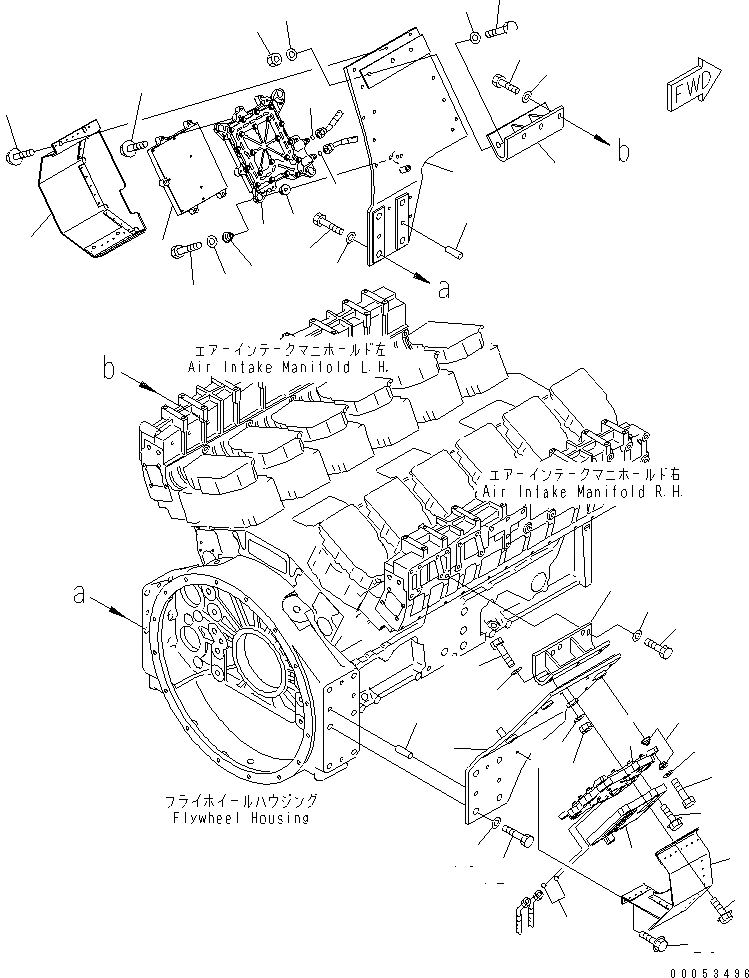 Схема запчастей Komatsu SAA12V140E-3C-02 - УПРАВЛЕНИЕ ПОДАЧ. ТОПЛИВА(№-) ДВИГАТЕЛЬ