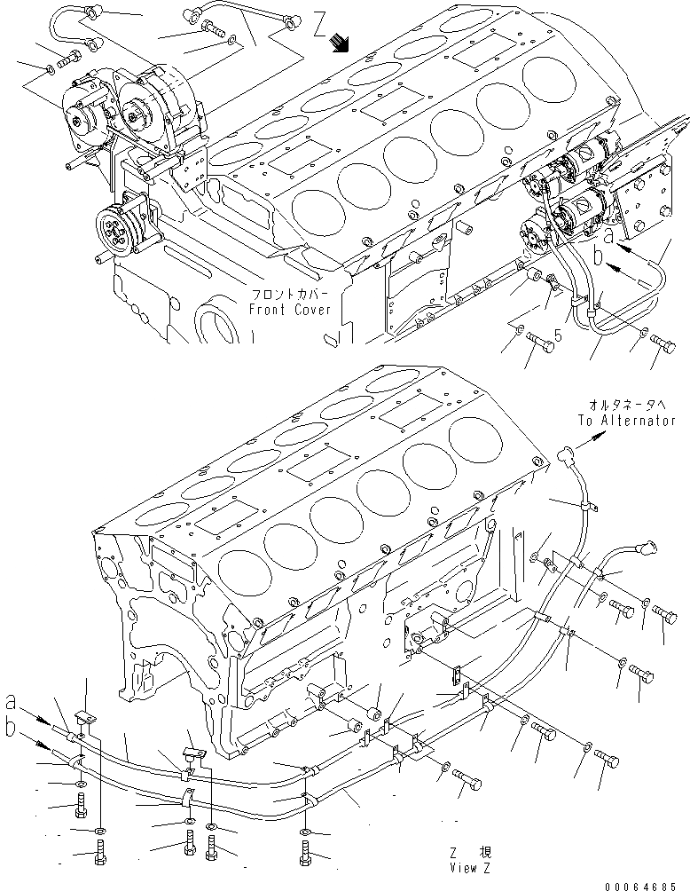 Схема запчастей Komatsu SAA12V140E-3C-02 - ГЕНЕРАТОР ЭЛЕКТРОПРОВОДКА (ХОЛОДН. МЕСТН. И ПЛОХ. ТОПЛИВО ARRANGEMENT СПЕЦ-Я.)(№9-97) ДВИГАТЕЛЬ