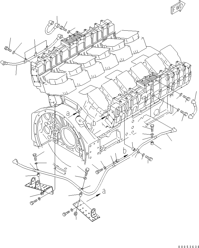 Схема запчастей Komatsu SAA12V140E-3C-02 - ЭЛЕКТР. ЭЛЕКТРОПРОВОДКА (/) (ОБОГРЕВАТЕЛЬ. Э/ПРОВОДКА ГРУППА)(№-) ДВИГАТЕЛЬ