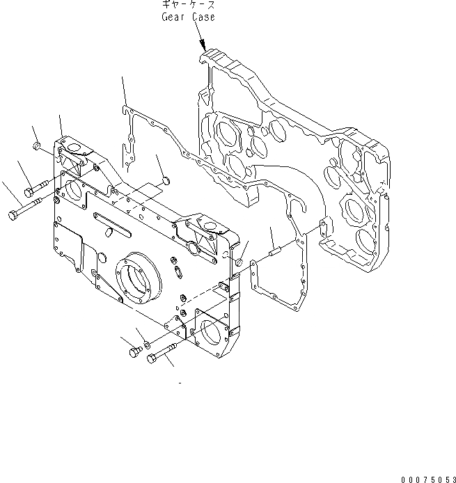 Схема запчастей Komatsu SAA12V140E-3E-02 - ПЕРЕДН. КРЫШКА(EXTREMELY BAD ТОПЛИВН. И ПЛОХ. ТОПЛИВО ARRANGEMENT СПЕЦ-Я.) (ВОДН.+DUST)(№8-) ДВИГАТЕЛЬ