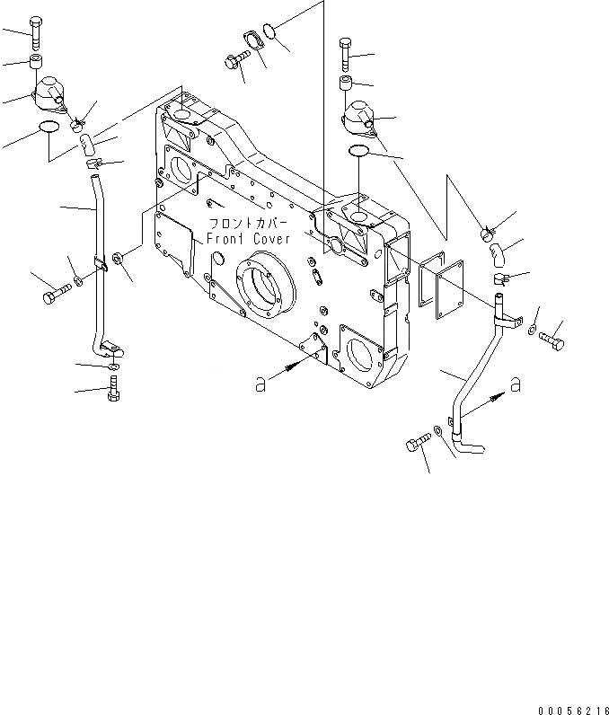 Схема запчастей Komatsu SAA12V140E-3E-02 - САПУН КРЕПЛЕНИЕ (БЕЗ VHMS СПЕЦ-Я.)(№7-) ДВИГАТЕЛЬ