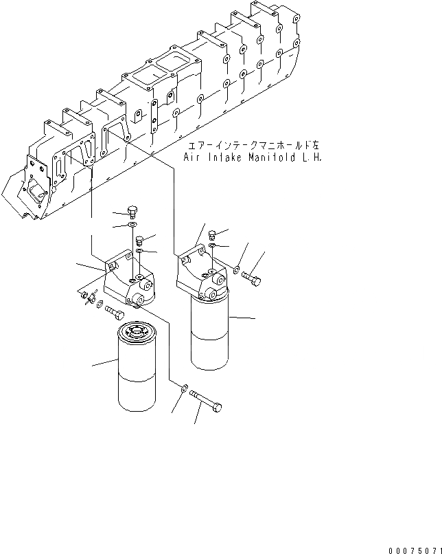 Схема запчастей Komatsu SAA12V140E-3E-02 - ТОПЛИВН. ФИЛЬТР. (ЛЕВ. ГРУПП.) (EXTREMELY BAD ТОПЛИВН. ARRANGE MENT СПЕЦ-Я.) (ВОДН.+DUST)(№8-) ДВИГАТЕЛЬ