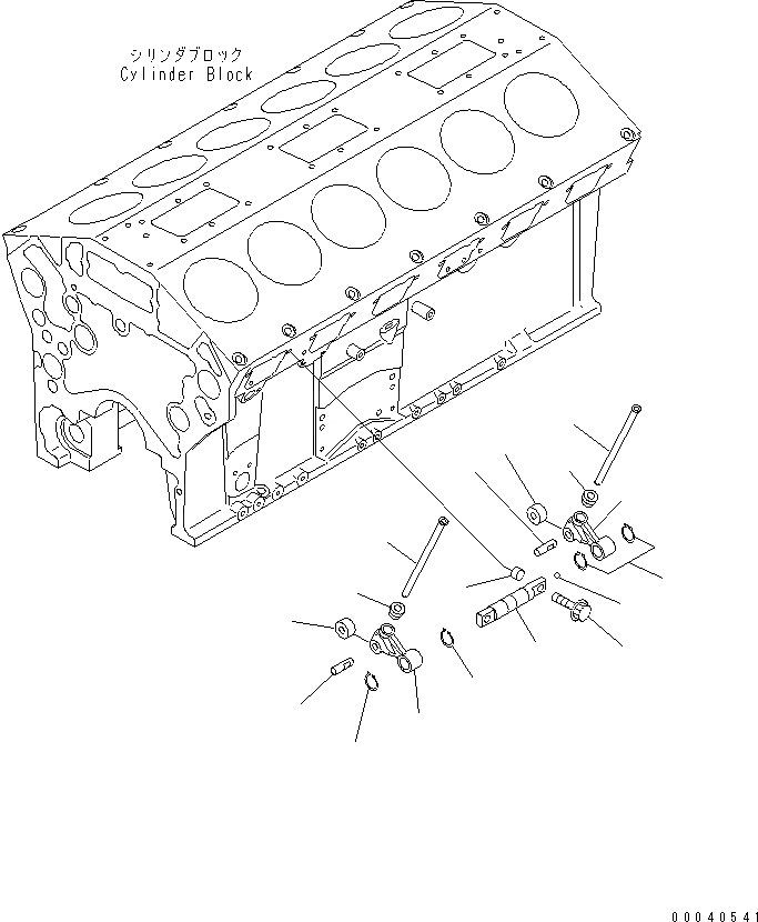 Схема запчастей Komatsu SAA12V140E-3D-02 - ТОЛКАТЕЛЬ КЛАПАНА ДВИГАТЕЛЬ