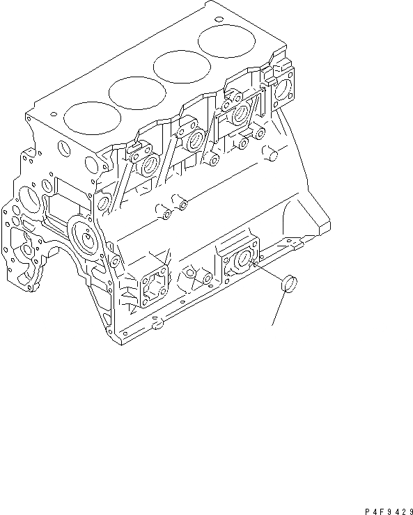 Схема запчастей Komatsu SAA4D95LE-5-DX - БЛОК ЦИЛИНДРОВ BLIND ЗАГЛУШКА ДВИГАТЕЛЬ