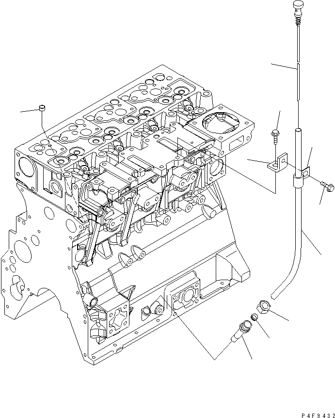 Схема запчастей Komatsu SAA4D95LE-5-DX - МАСЛ. ЩУП ДВИГАТЕЛЬ