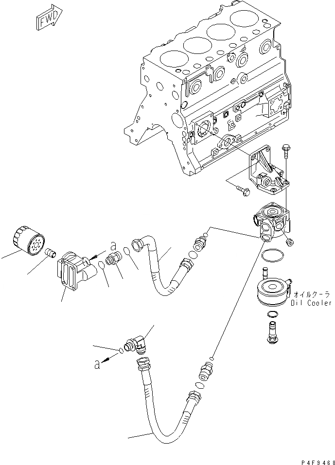 Схема запчастей Komatsu SAA4D95LE-5-DX - МАСЛ. ФИЛЬТР(№-) ДВИГАТЕЛЬ