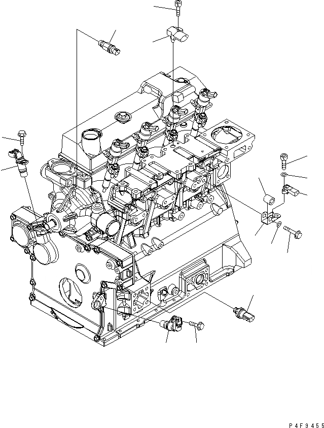 Схема запчастей Komatsu SAA4D95LE-5-DX - УПРАВЛ-Е ДВИГАТЕЛЕМ MODULE(№-) ДВИГАТЕЛЬ