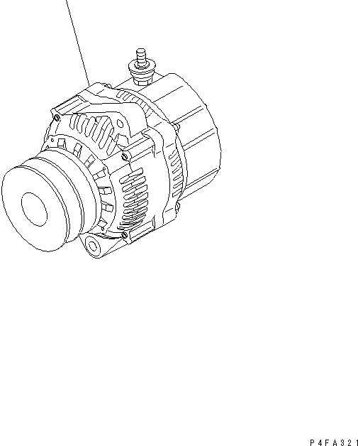 Схема запчастей Komatsu SAA4D95LE-5-DX - ГЕНЕРАТОР (A)(№7-) ДВИГАТЕЛЬ