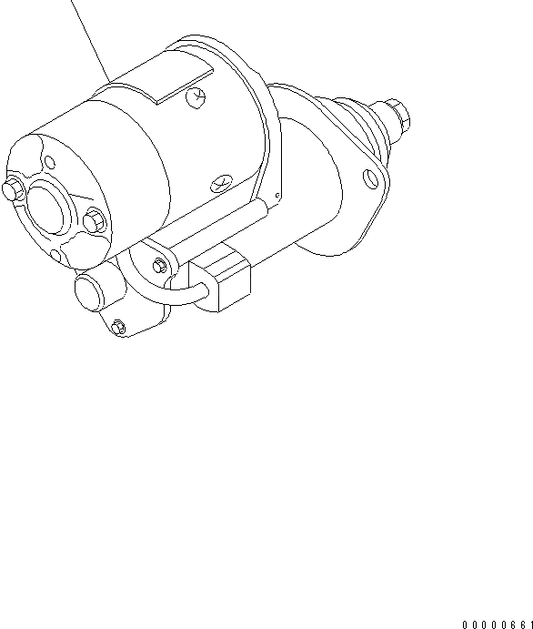 Схема запчастей Komatsu SAA4D102E-2-PW - СТАРТЕР ДВИГАТЕЛЬ