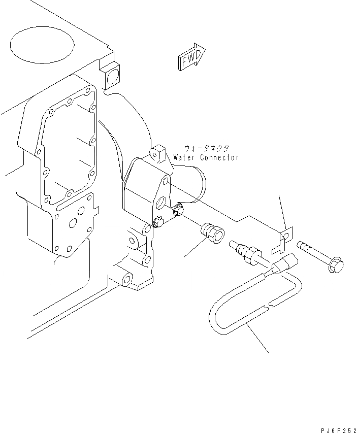 Схема запчастей Komatsu SAA4D102E-2E-PC - ДАТЧИК ТЕМПЕРАТУРЫ ВОДЫ ДВИГАТЕЛЬ