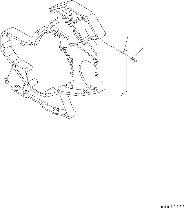 Схема запчастей Komatsu SAA4D102E-2-W3 - ТАБЛИЧКИ(№9-) ДВИГАТЕЛЬ