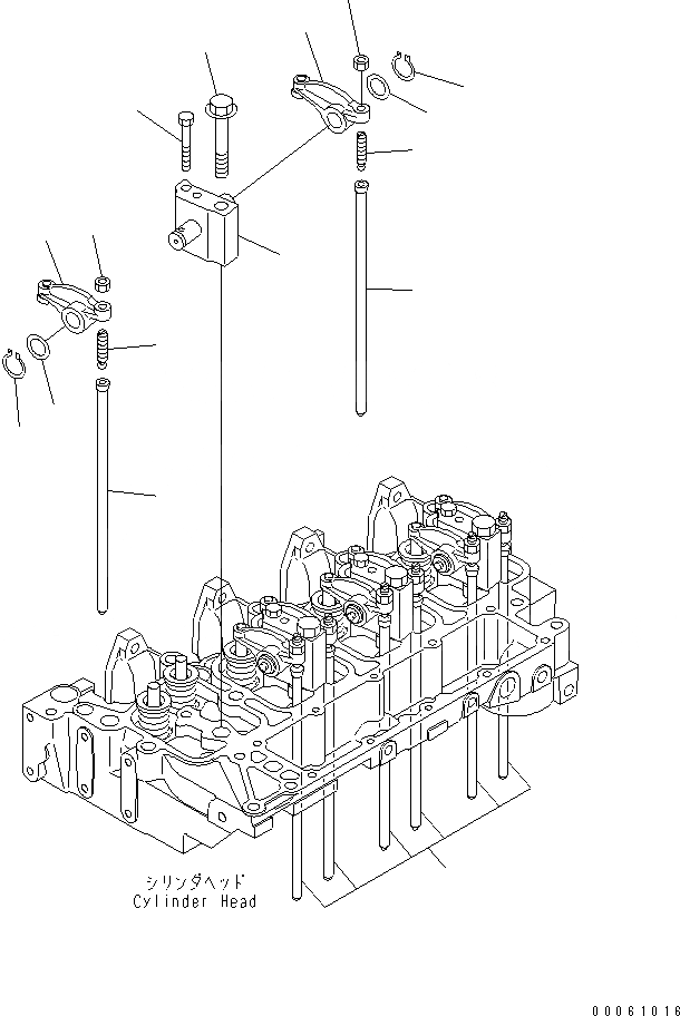 Схема запчастей Komatsu SAA4D102E-2A-4 - КОРОМЫСЛО ДВИГАТЕЛЬ