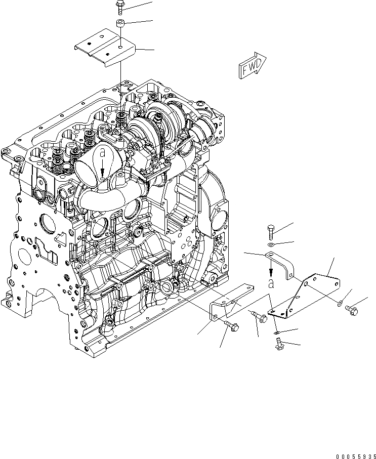 Схема запчастей Komatsu SAA4D107E-1A-WK - ТЕРМОЗАЩИТА ДВИГАТЕЛЬ