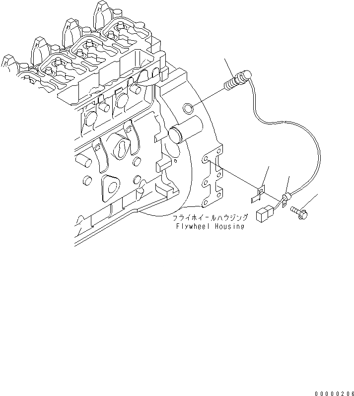 Схема запчастей Komatsu SAA4D102E-2F-4 - ДАТЧИК ВРАЩЕНИЯ(№8-) ДВИГАТЕЛЬ